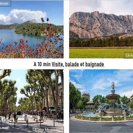 Апартаменты Calme Et Spacieux A Aix En Provence